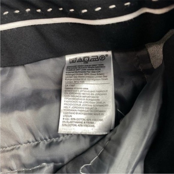 Banana Republic Sloan Fit Ankle Length Dress Pants Sz 2 Petite Gray - Picture 4 of 5